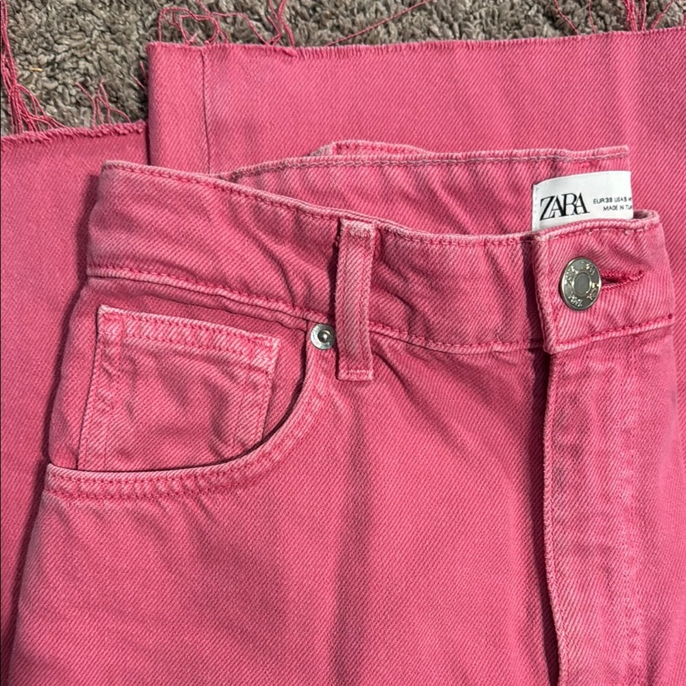 Zara Pink Jeans Full Length